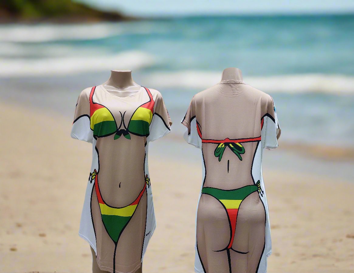 Bikini T shirt coverup