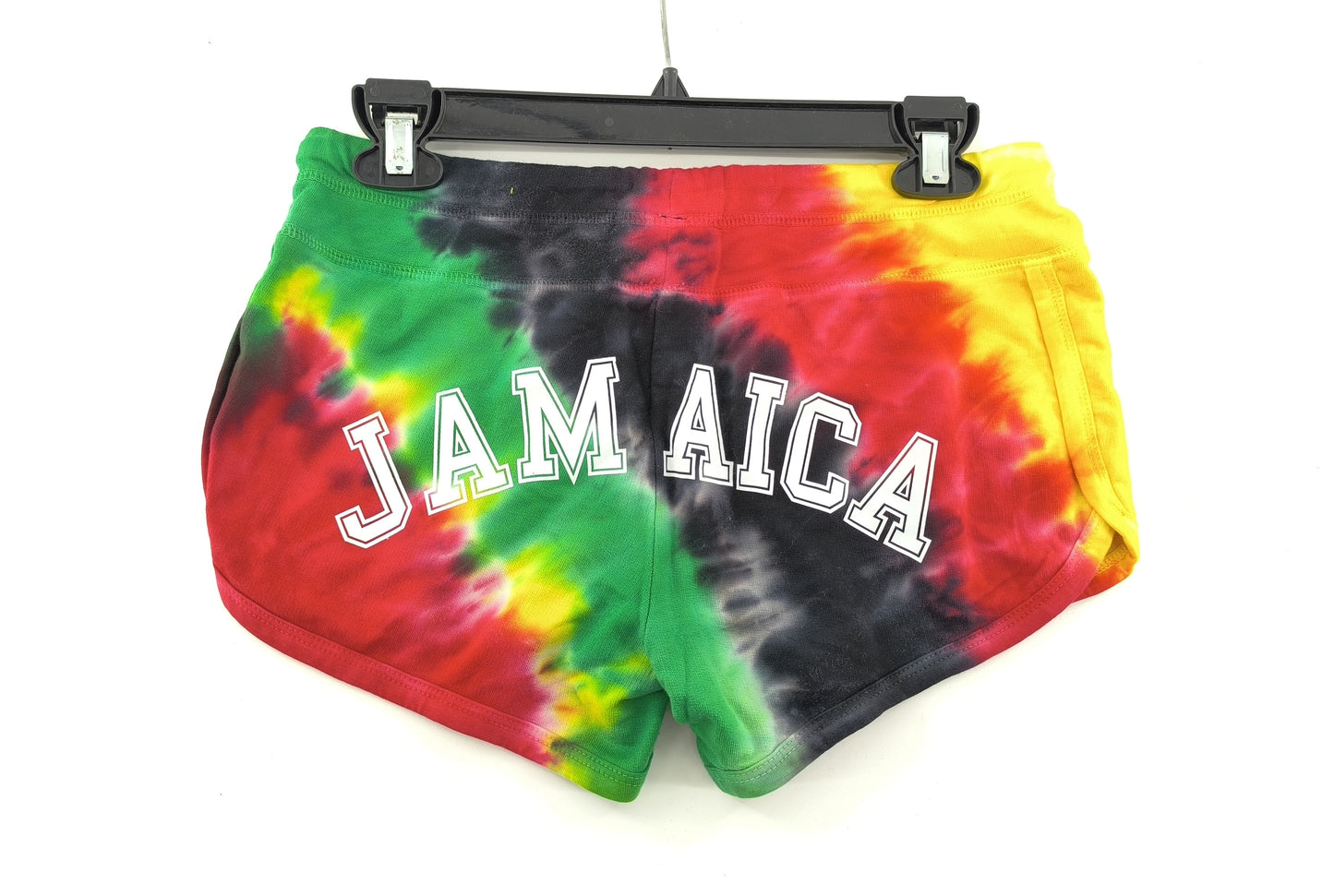 Booty Shorts-Jamaica Tie Dye Rasta colors