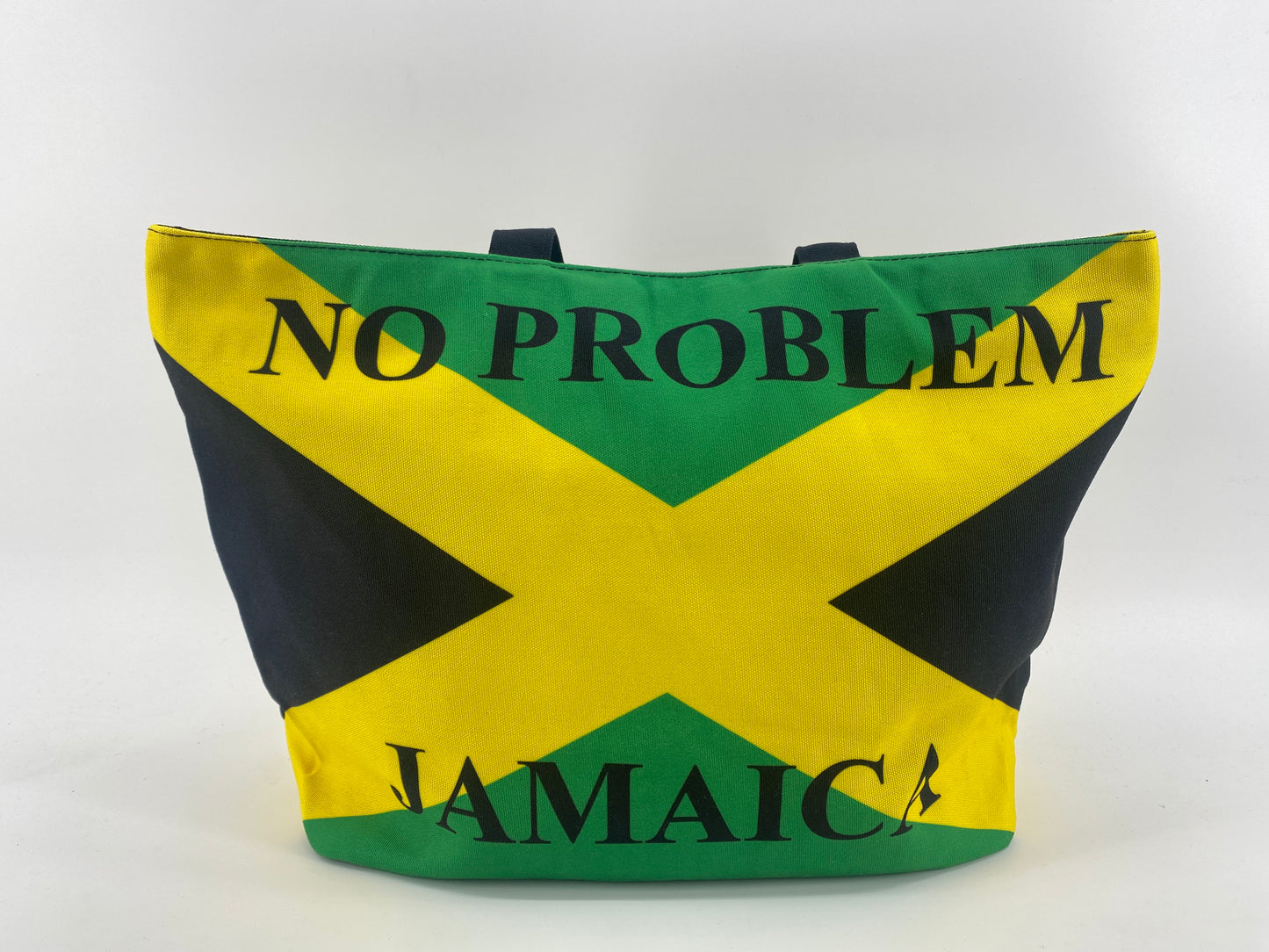 Jamaican flag beach bag