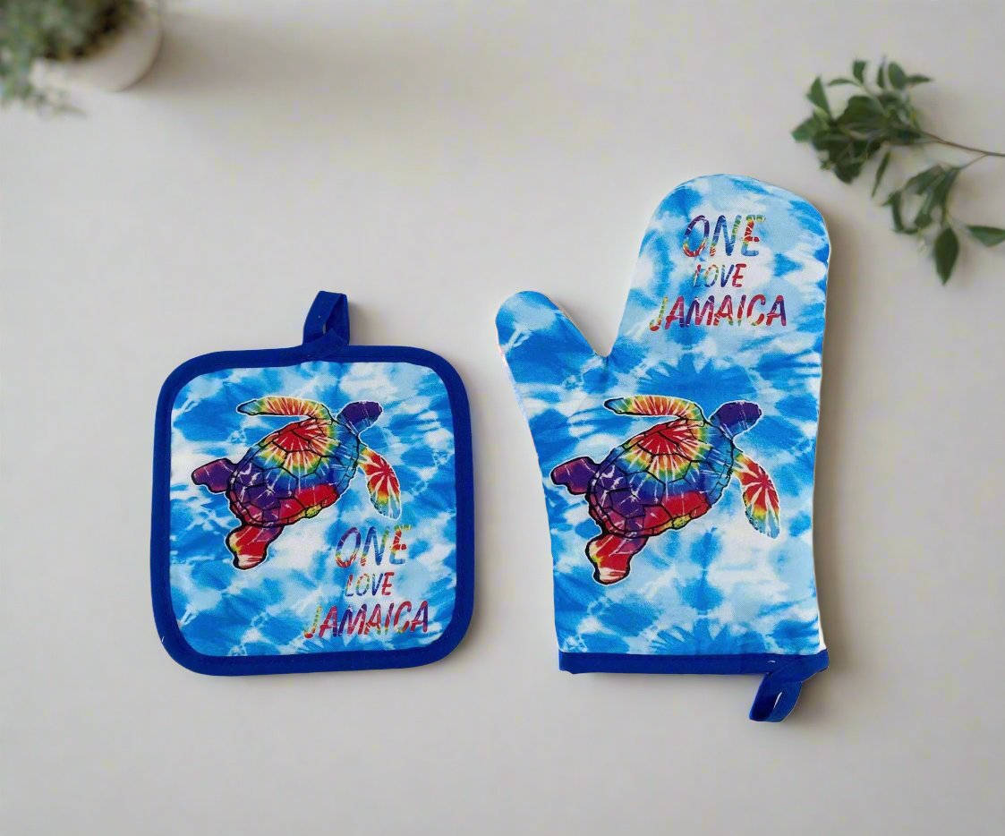 Jamaican Oven mitten set