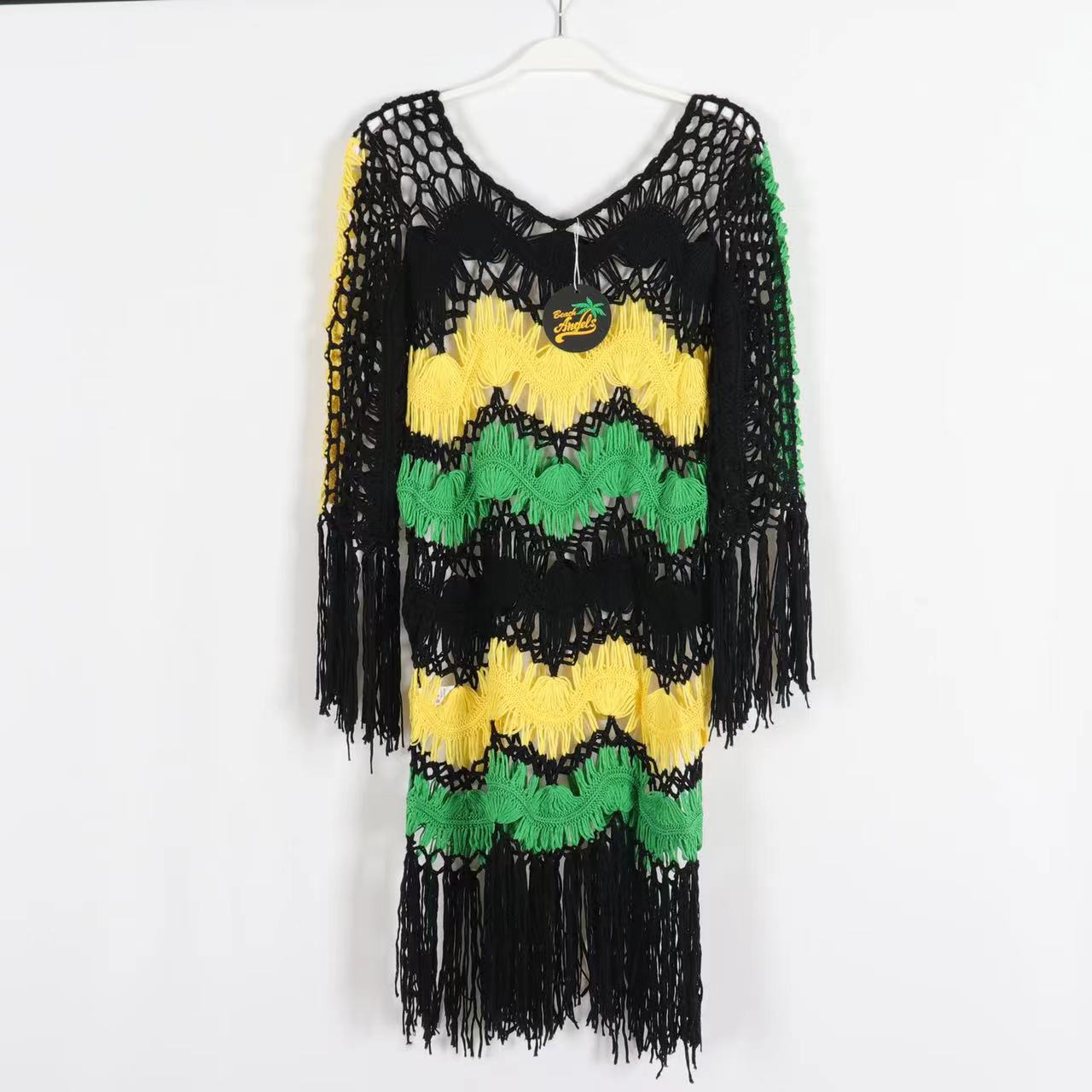 Hand Crocheted bikini cover up