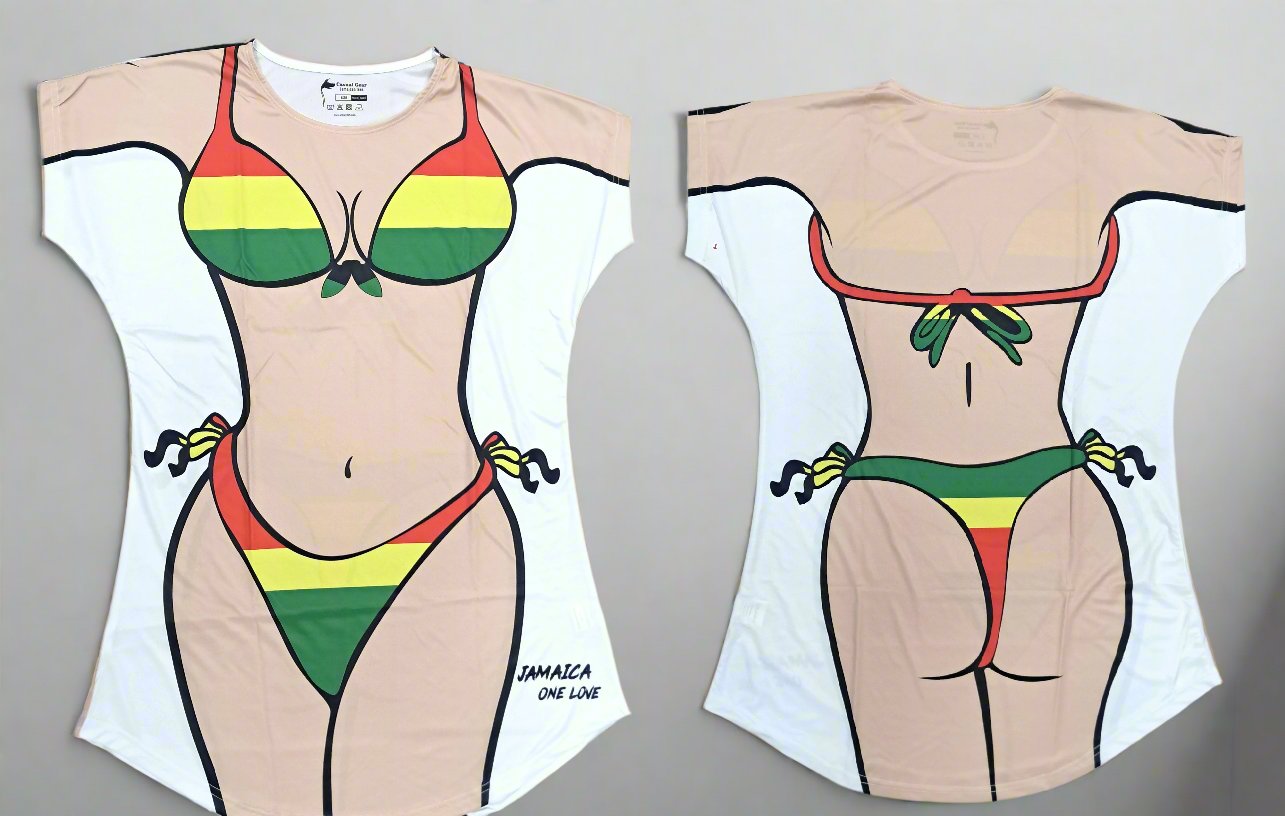 Rastafarian casual bikini T shirt coverup (Copy)