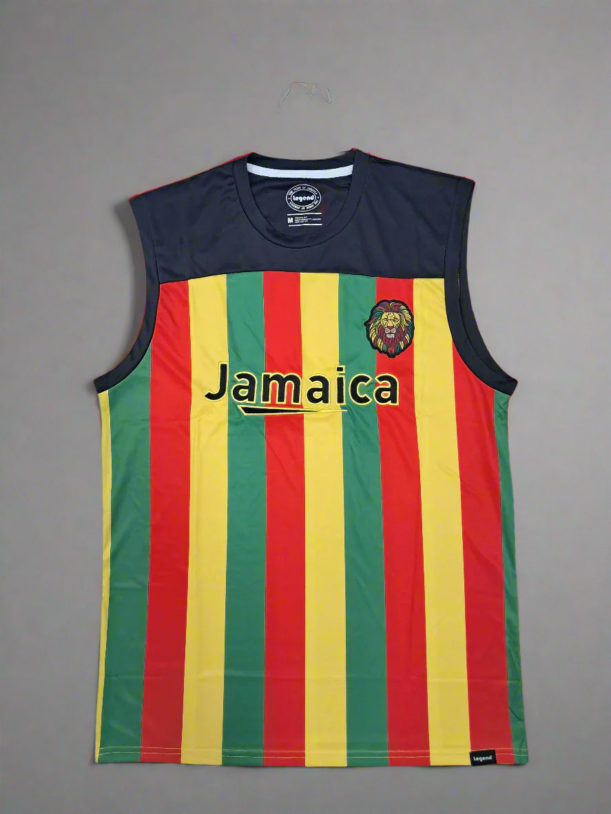 Jamaica Striped Jersey Gymwear Tanktops