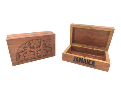 Rosewood Jewellery box with Intricate carving