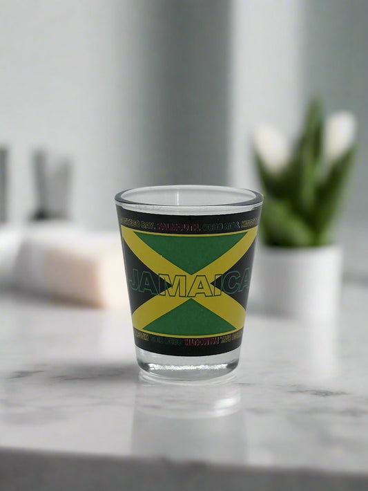 Jamaica flag shot glass