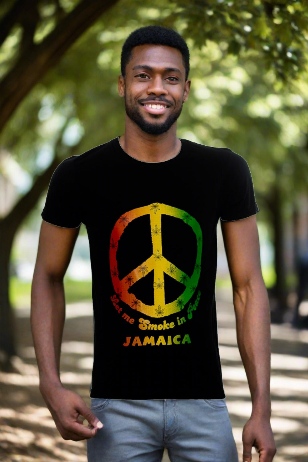 Jamaican T shirt- Smoke in Peace