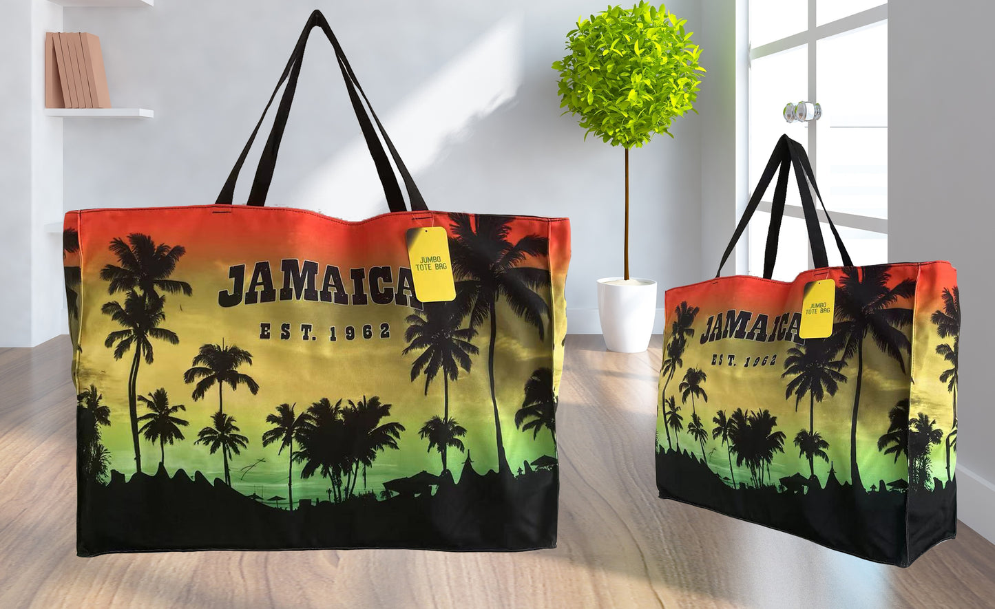 Jumbo Tote Bag- Jamaica Sunset